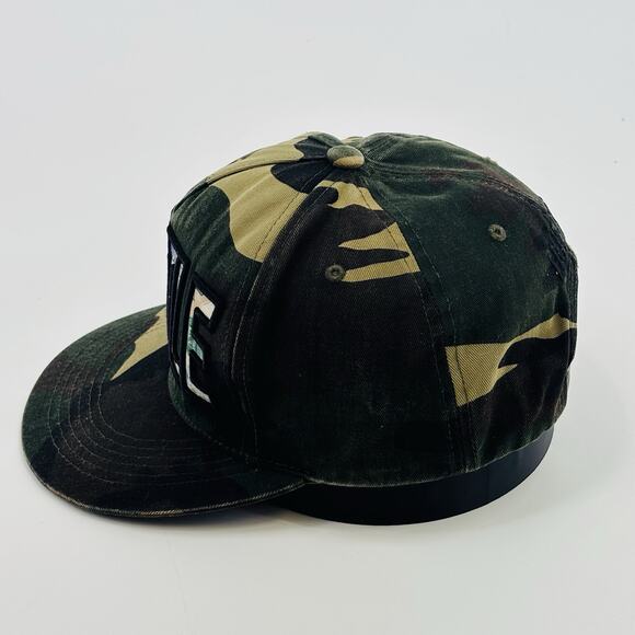 HUSTLE Camo Hat Cap SnapBack Script One Size Adjustable Top Level A Frame - Picture 2 of 5
